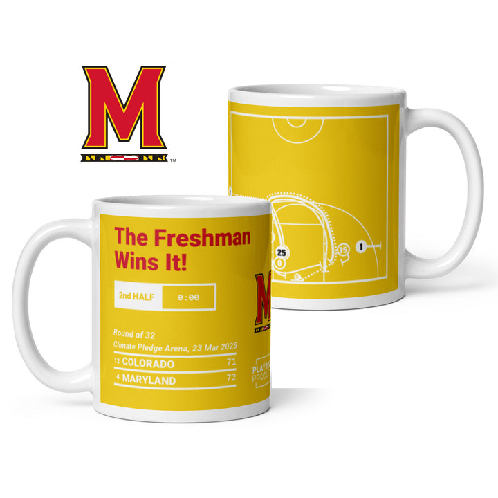 Maryland Basketball Greatest Plays Mug: The Freshman Wins It! (2025)