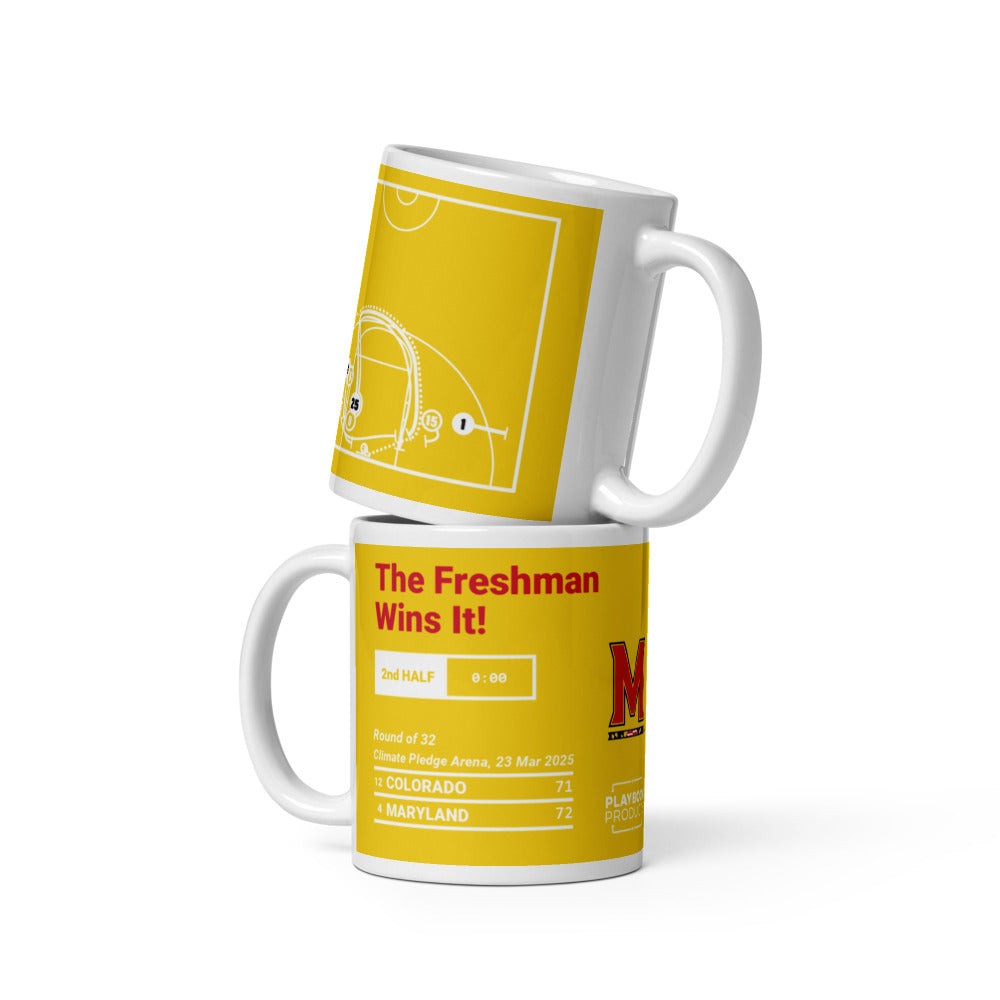 Maryland Basketball Greatest Plays Mug: The Freshman Wins It! (2025)