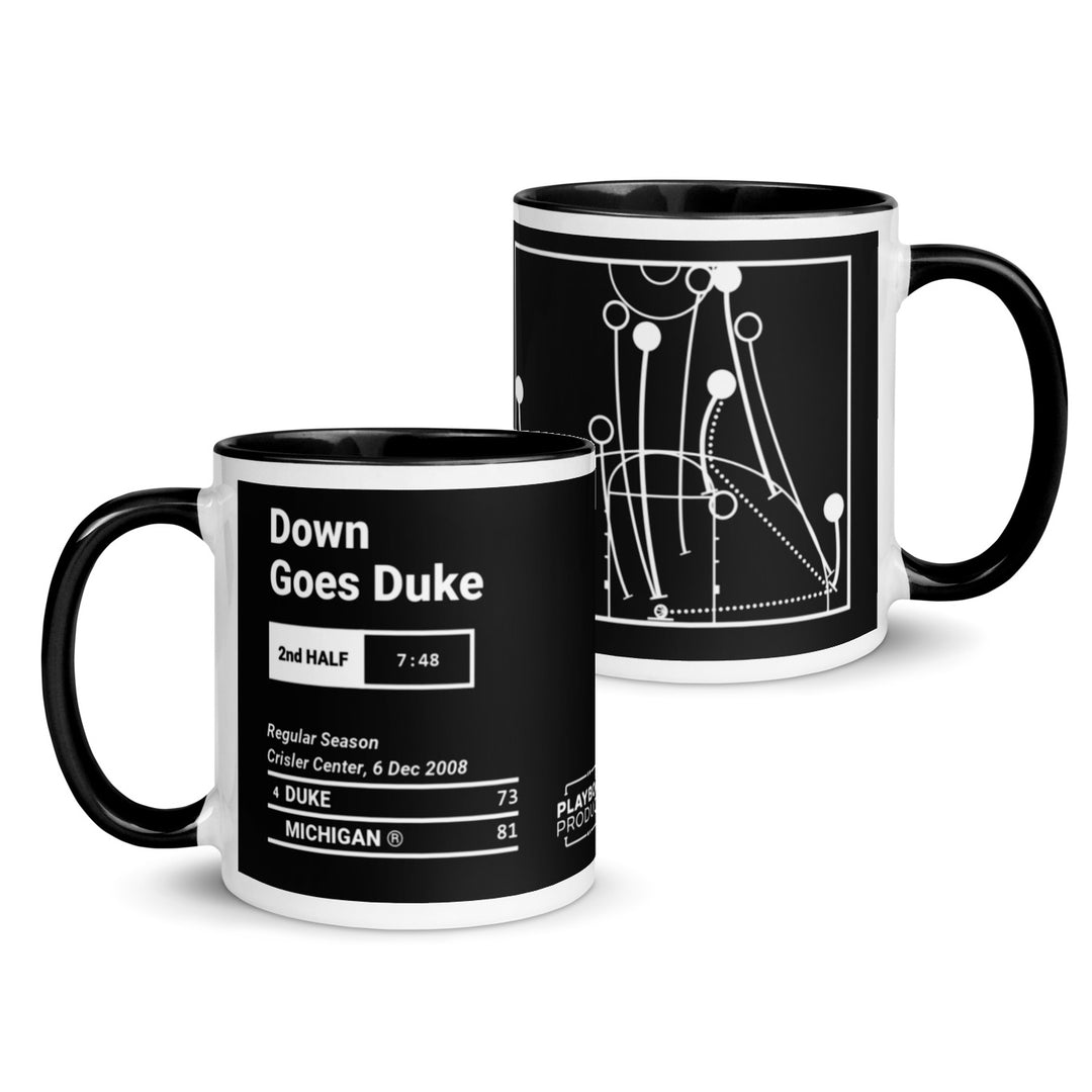 Michigan Basketball Greatest Plays Mug: Down Goes Duke (2008)