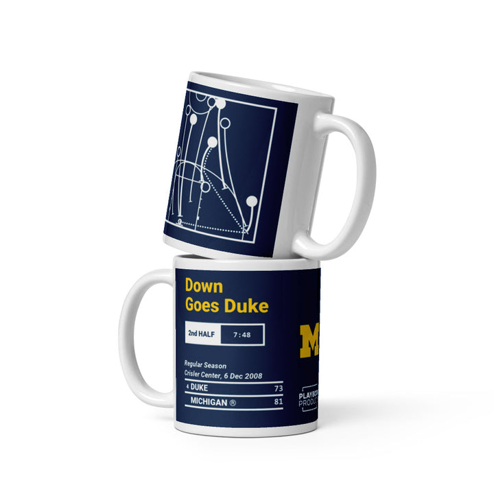 Michigan Basketball Greatest Plays Mug: Down Goes Duke (2008)