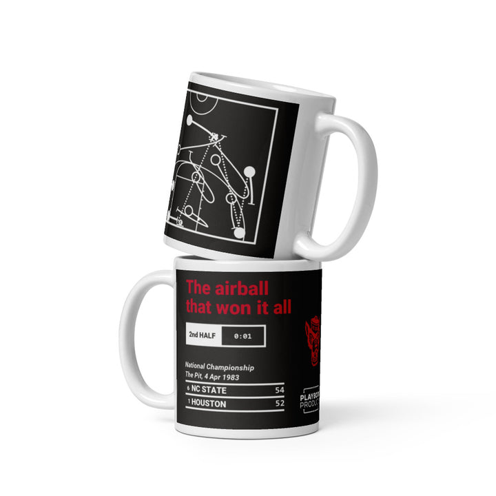 NC State Basketball Greatest Plays Mug: The airball that won it all (1983)