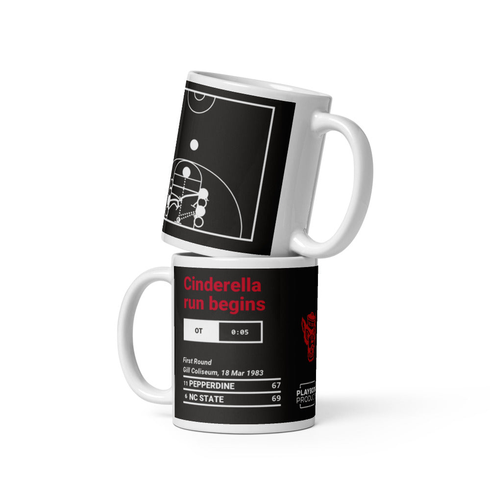 NC State Basketball Greatest Plays Mug: Cinderella run begins (1983)
