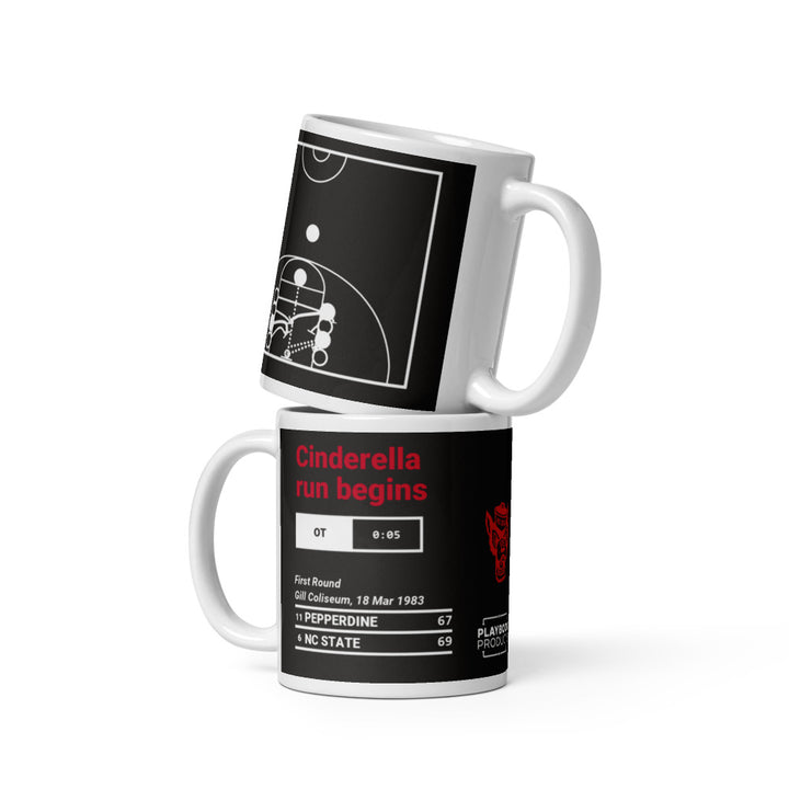 NC State Basketball Greatest Plays Mug: Cinderella run begins (1983)