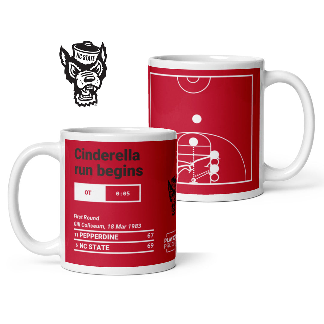NC State Basketball Greatest Plays Mug: Cinderella run begins (1983)