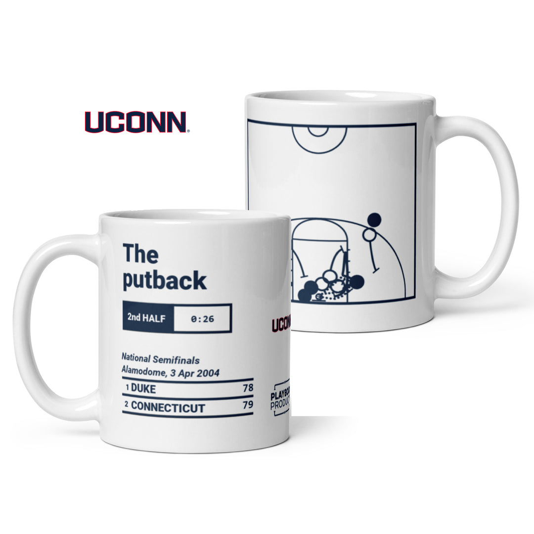 UCONN Basketball Greatest Plays Mug: The putback (2004)