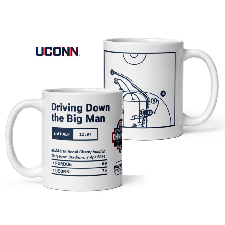 UCONN Basketball Greatest Plays Mug: Driving Down the Big Man (2024)