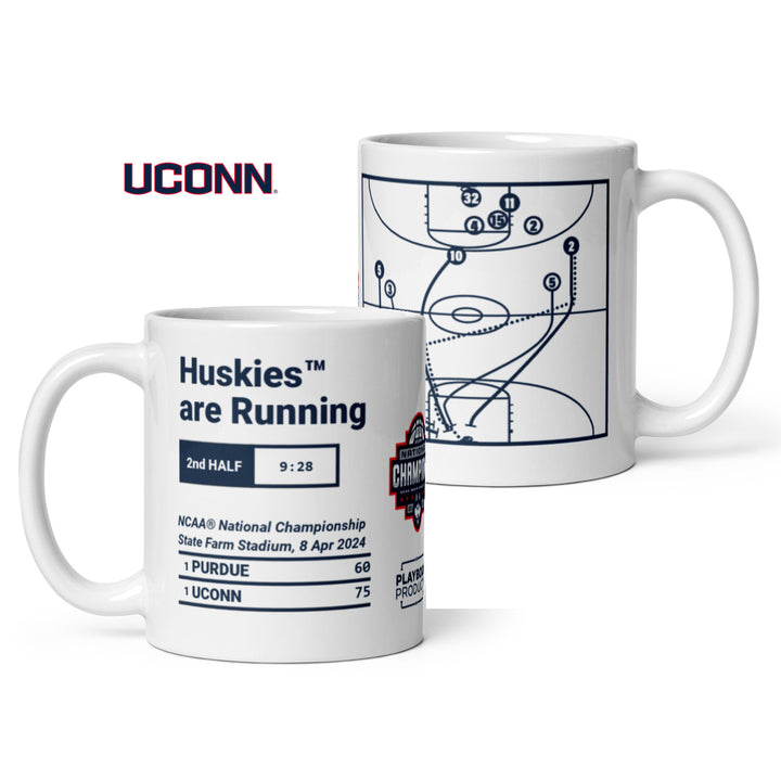 UCONN Basketball Greatest Plays Mug: Huskies™ are Running (2024)