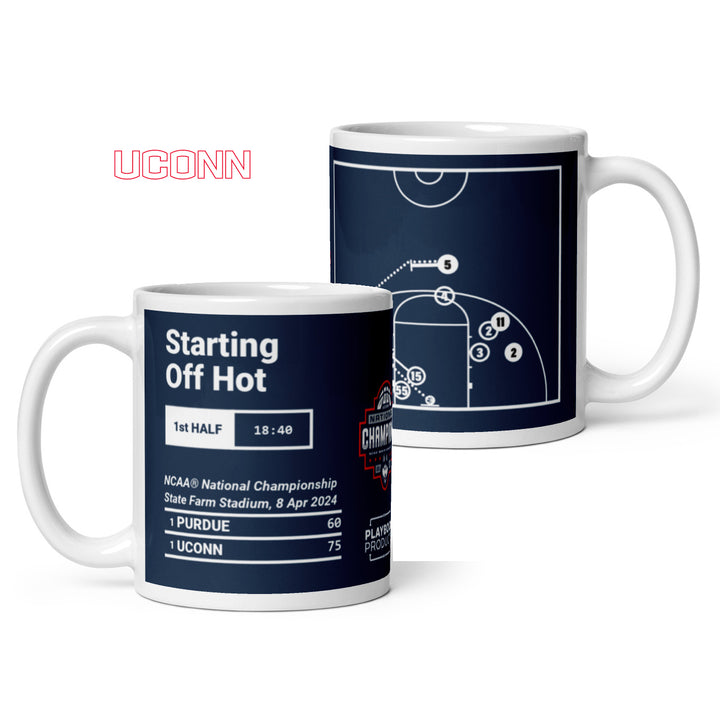 UCONN Basketball Greatest Plays Mug: Starting Off Hot (2024)