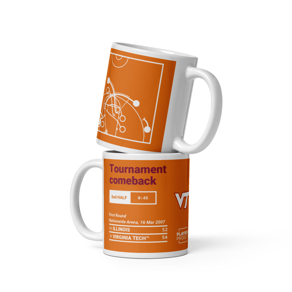 Virginia Tech Basketball Greatest Plays Mug: Tournament comeback (2007)