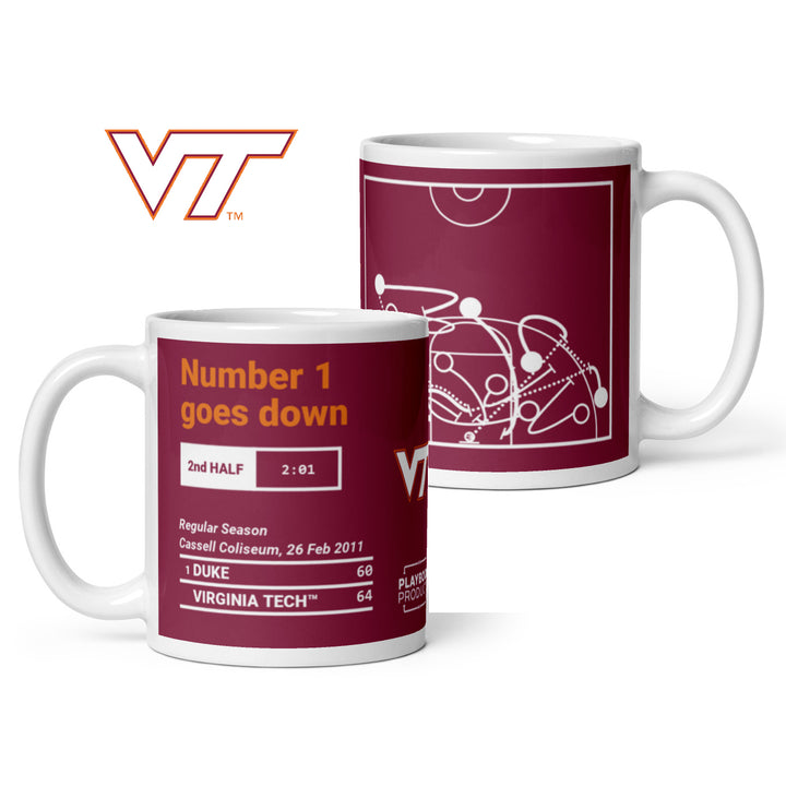 Virginia Tech Basketball Greatest Plays Mug: Number 1 goes down (2011)