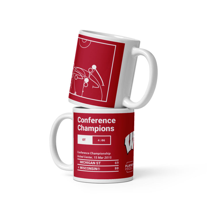 Wisconsin Basketball Greatest Plays Mug: Conference Champions (2015)