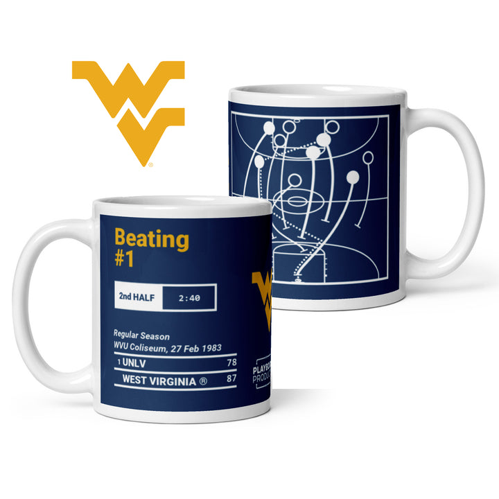 West Virginia Basketball Greatest Plays Mug: Beating #1 (1983)