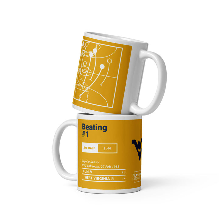 West Virginia Basketball Greatest Plays Mug: Beating #1 (1983)