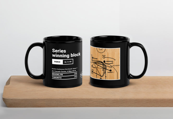 Brooklyn Nets Greatest Plays Mug: Series winning block (2014)