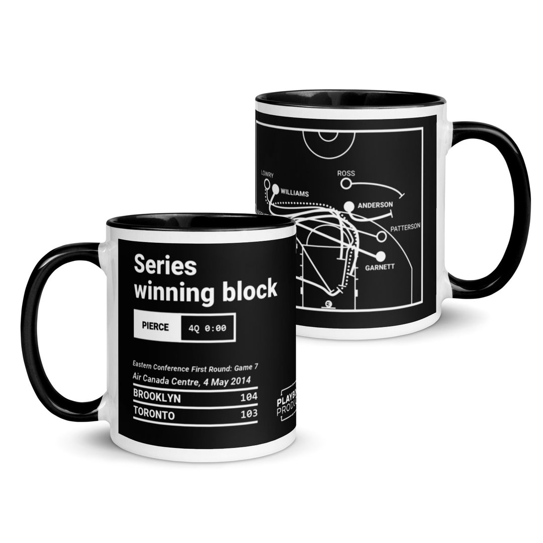 Brooklyn Nets Greatest Plays Mug: Series winning block (2014)