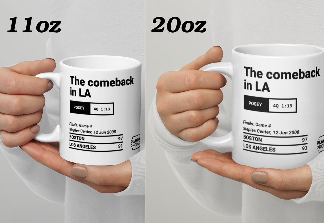 Boston Celtics Greatest Plays Mug: The comeback in LA (2008)