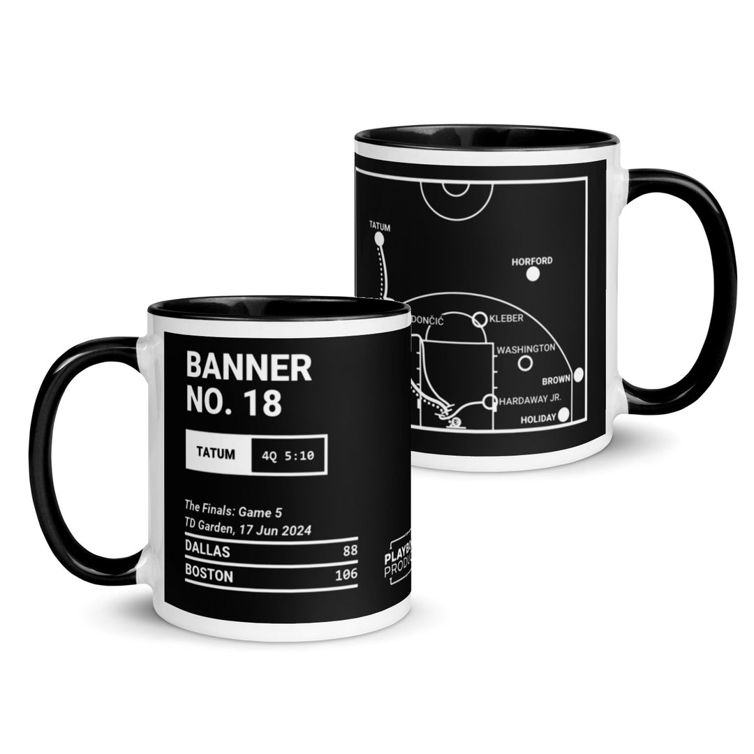 Boston Celtics Greatest Plays Mug: BANNER NO. 18 (2024)