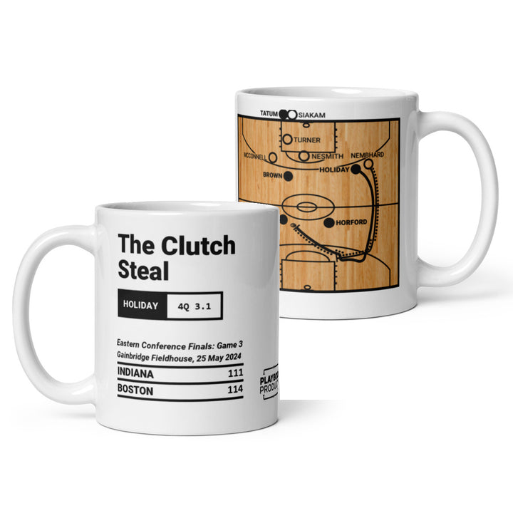 Boston Celtics Greatest Plays Mug: The Clutch Steal (2024)