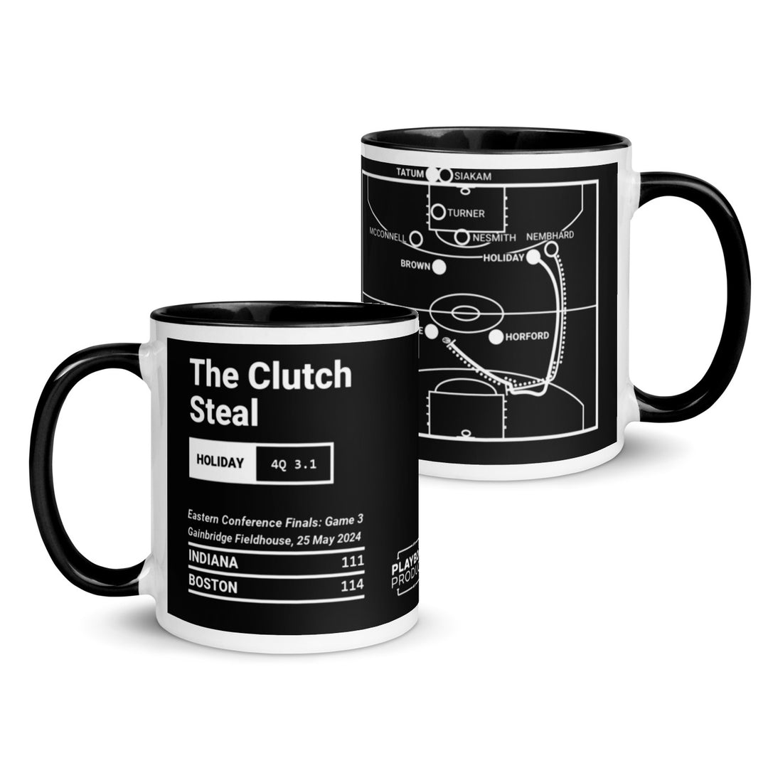 Boston Celtics Greatest Plays Mug: The Clutch Steal (2024)