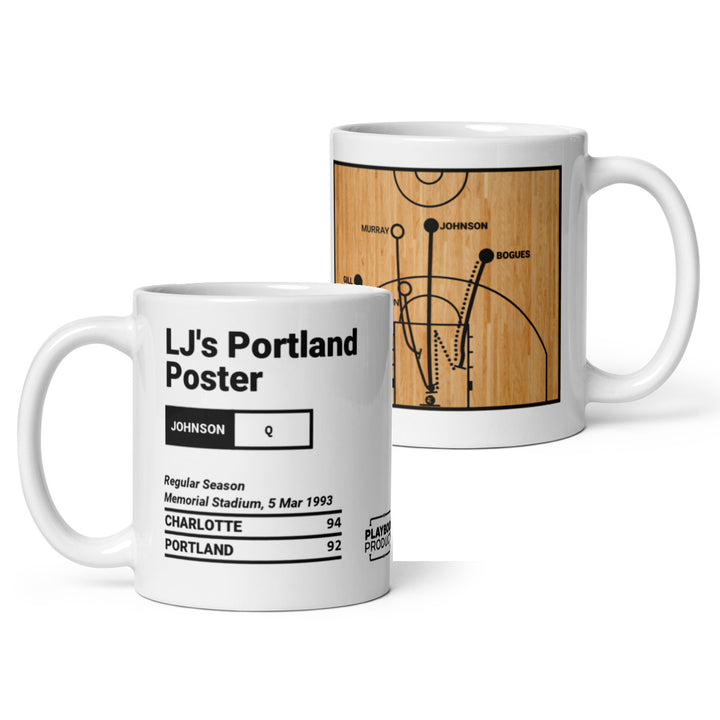 Charlotte Hornets Greatest Plays Mug: LJ's Portland Poster (1993)