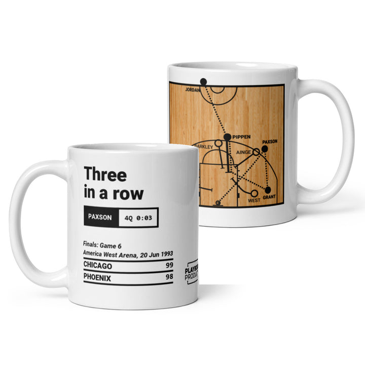 Chicago Bulls Greatest Plays Mug: Three in a row (1993)