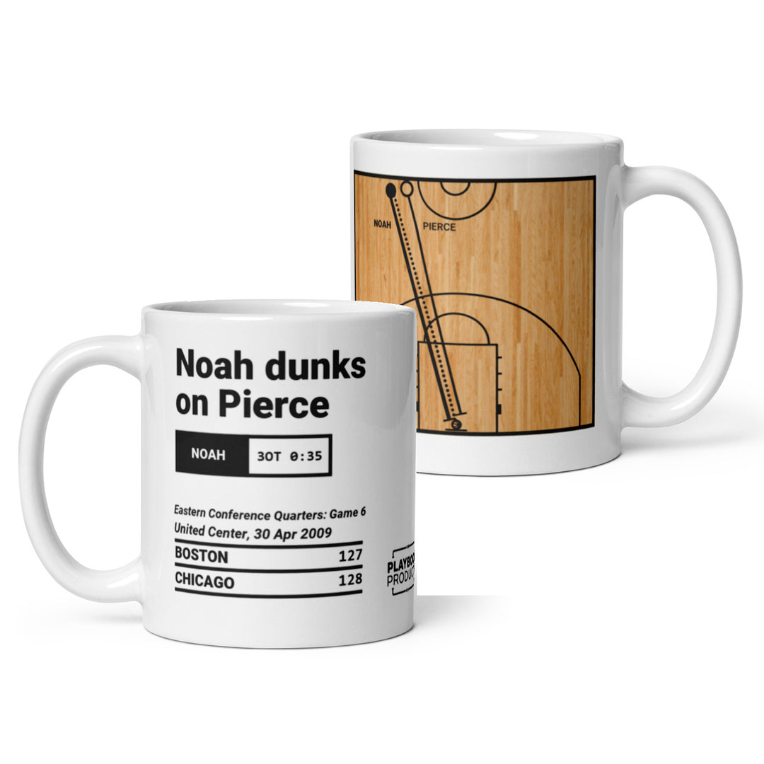 Chicago Bulls Greatest Plays Mug: Noah dunks on Pierce (2009)