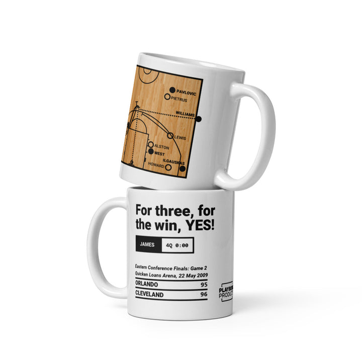 Cleveland Cavaliers Greatest Plays Mug: For three, for the win, YES! (2009)
