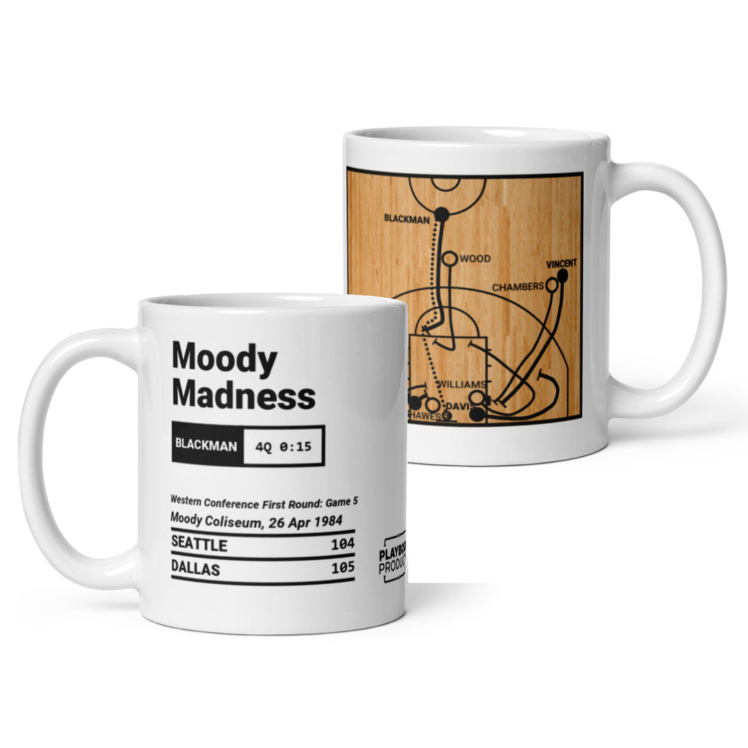 Dallas Mavericks Greatest Plays Mug: Moody Madness (1984)