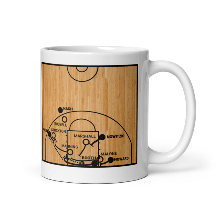Dallas Mavericks Greatest Plays Mug: Booth's game winner (2001)