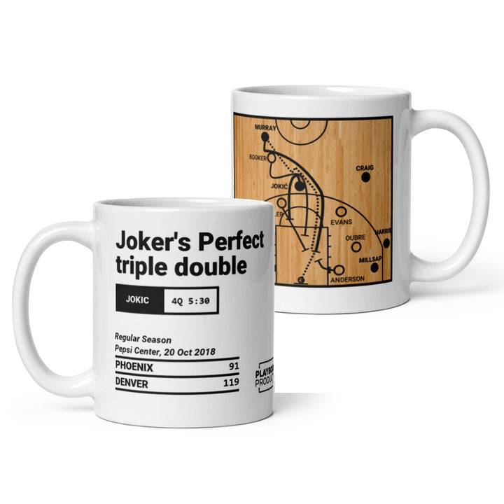 Denver Nuggets Greatest Plays Mug: Joker's Perfect triple double (2018)