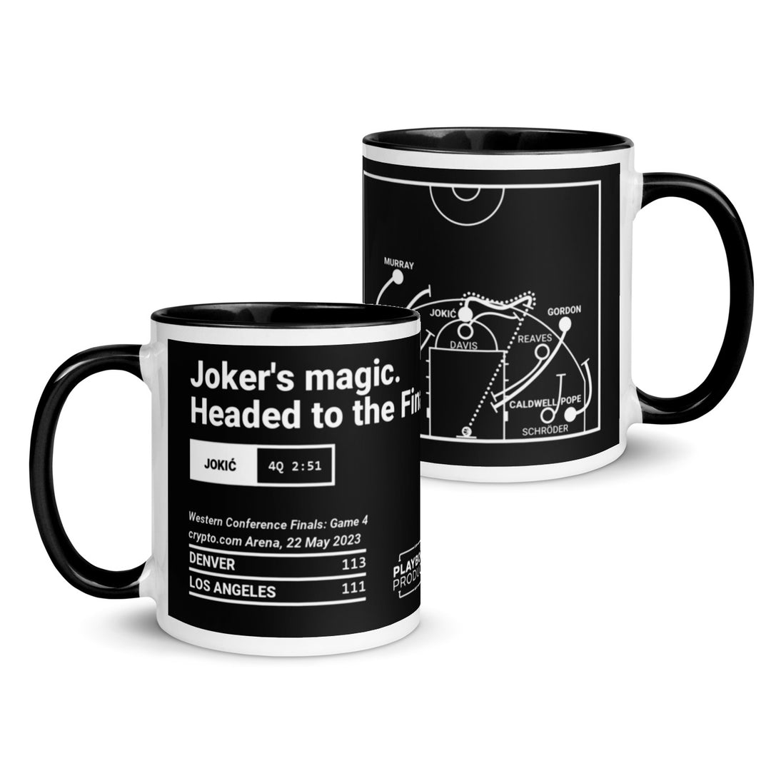 Denver Nuggets Greatest Plays Mug: Joker's magic. Headed to the Finals (2023)