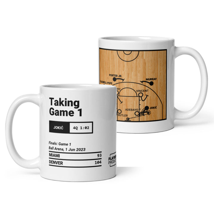 Denver Nuggets Greatest Plays Mug: Taking Game 1 (2023)