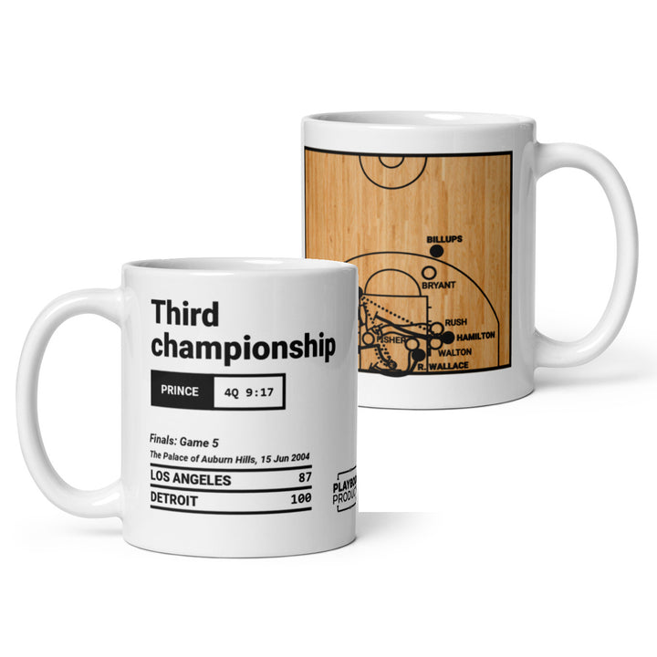Detroit Pistons Greatest Plays Mug: Third championship (2004)