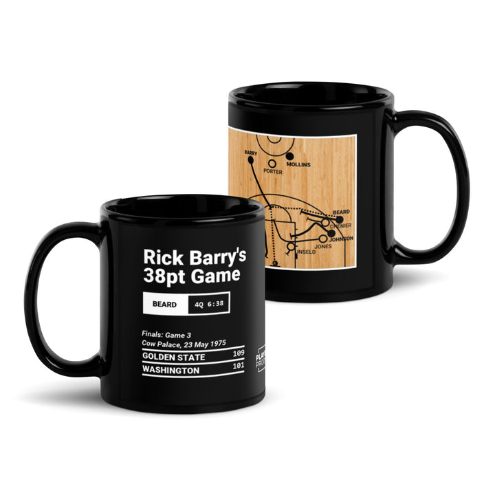 Golden State Warriors Greatest Plays Mug: Rick Barry's 38pt Game (1975)