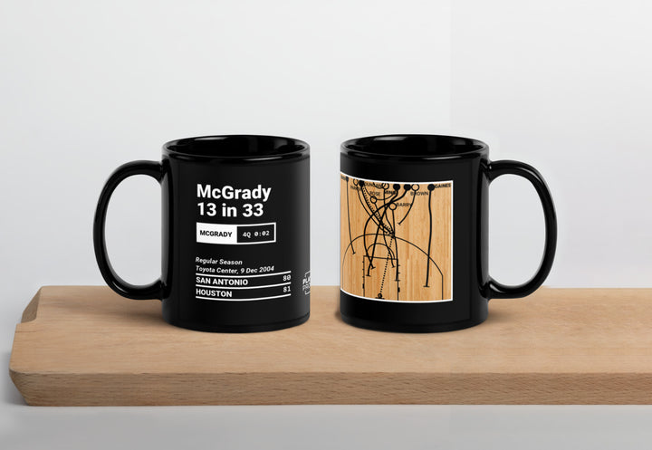 Houston Rockets Greatest Plays Mug: McGrady 13 in 33 (2004)