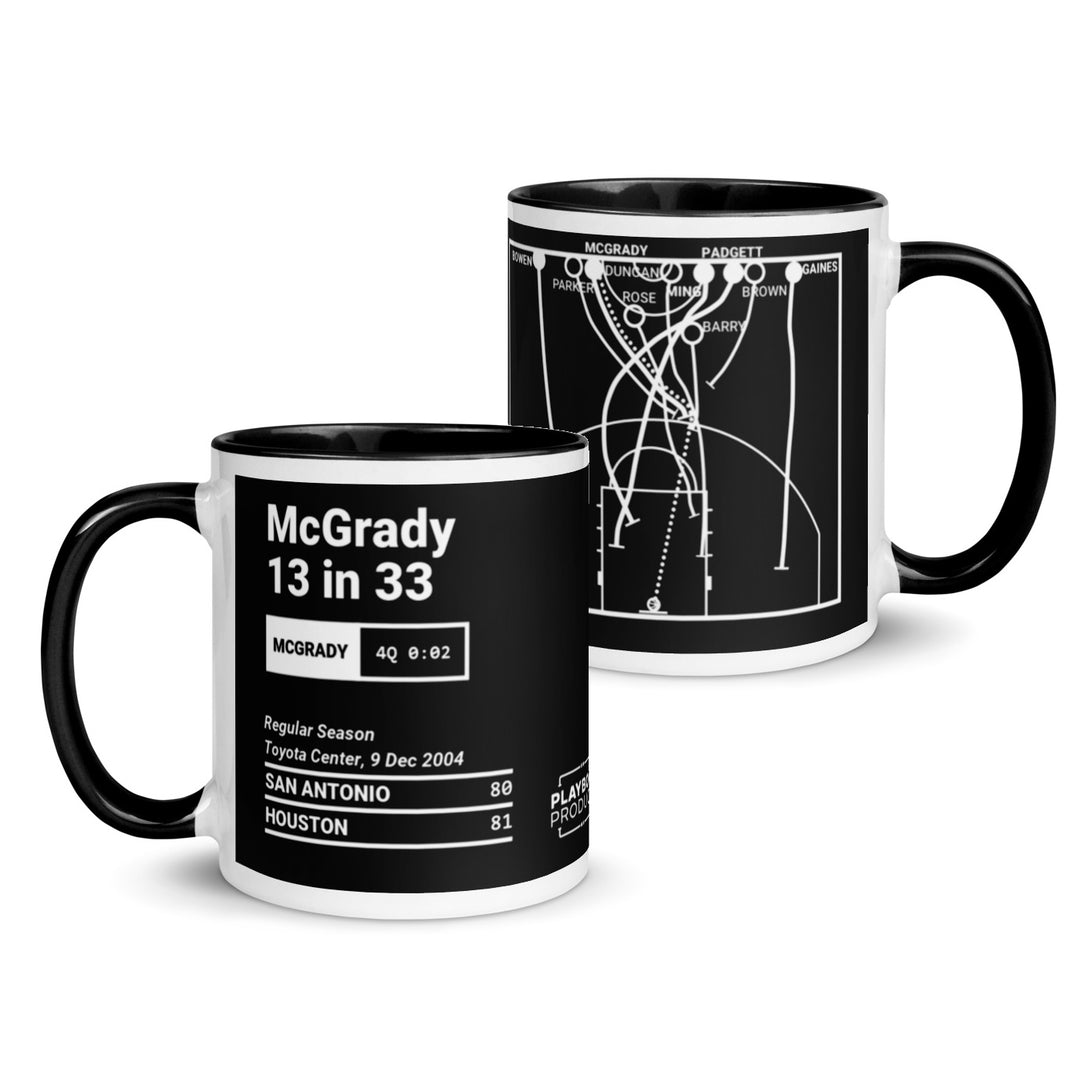 Houston Rockets Greatest Plays Mug: McGrady 13 in 33 (2004)