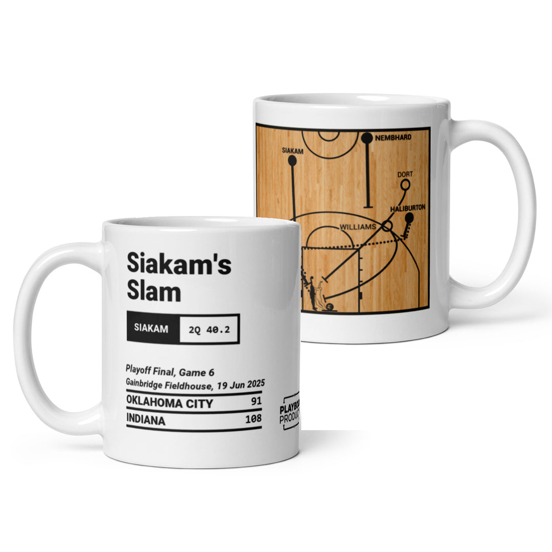 Indiana Pacers Greatest Plays Mug: Siakam's Slam (2025)