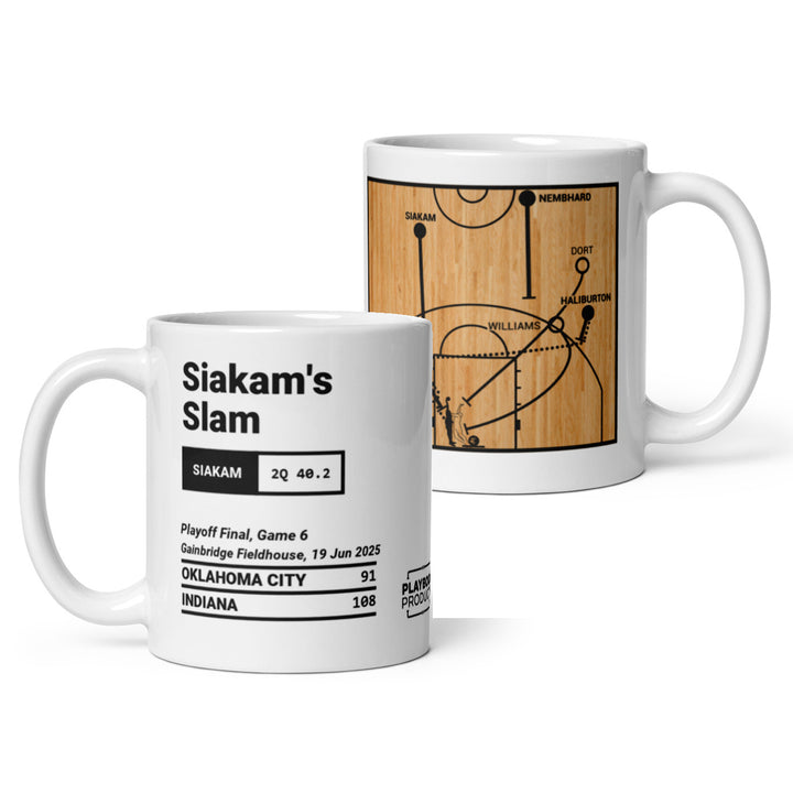 Indiana Pacers Greatest Plays Mug: Siakam's Slam (2025)