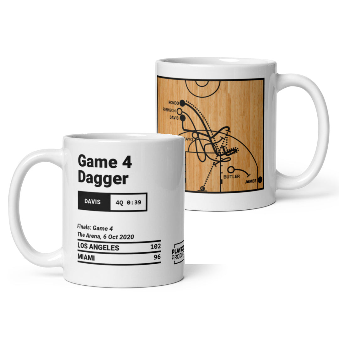 Los Angeles Lakers Greatest Plays Mug: Game 4 Dagger (2020)