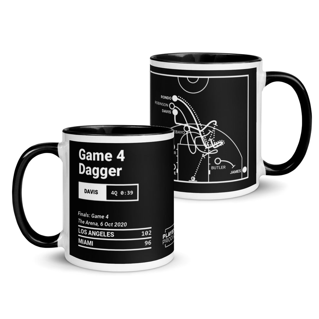 Los Angeles Lakers Greatest Plays Mug: Game 4 Dagger (2020)