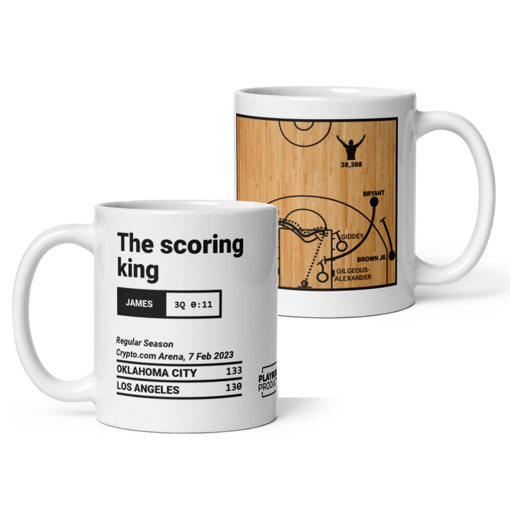 Los Angeles Lakers Greatest Plays Mug: The scoring king (2023)