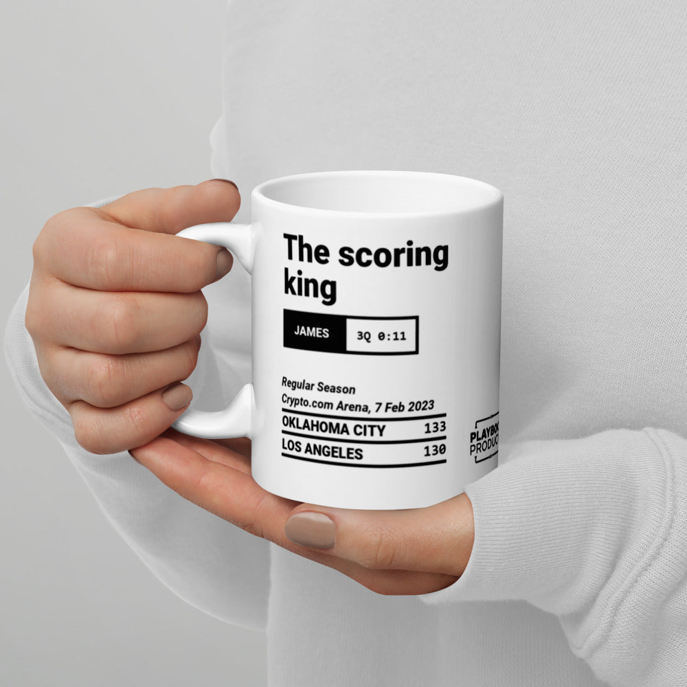 Los Angeles Lakers Greatest Plays Mug: The scoring king (2023)
