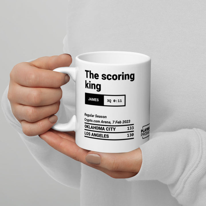 Los Angeles Lakers Greatest Plays Mug: The scoring king (2023)