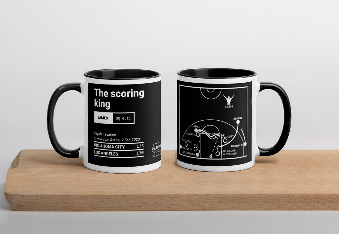 Los Angeles Lakers Greatest Plays Mug: The scoring king (2023)