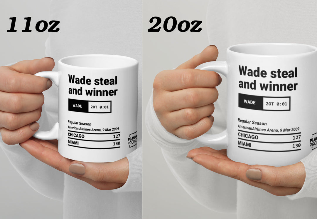 Miami Heat Greatest Plays Mug: Wade steal and winner (2009)