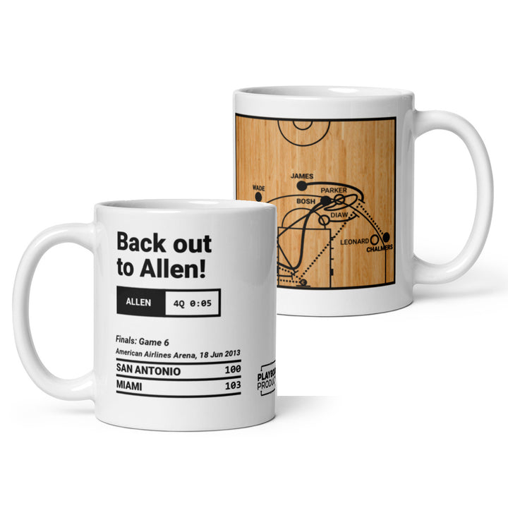 Miami Heat Greatest Plays Mug: Back out to Allen! (2013)