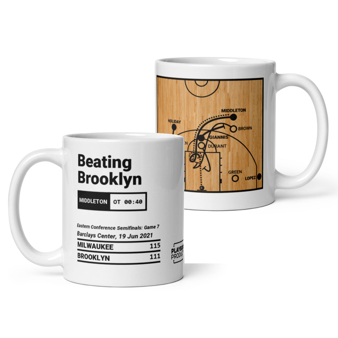 Milwaukee Bucks Greatest Plays Mug: Beating Brooklyn (2021)