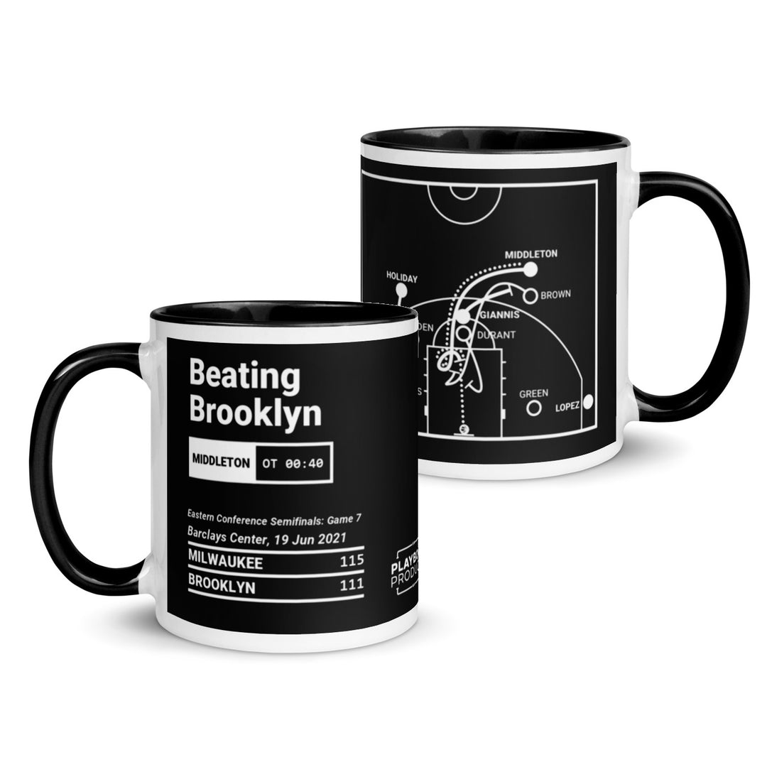 Milwaukee Bucks Greatest Plays Mug: Beating Brooklyn (2021)