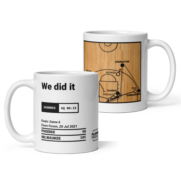 Milwaukee Bucks Greatest Plays Mug: We did it (2021)