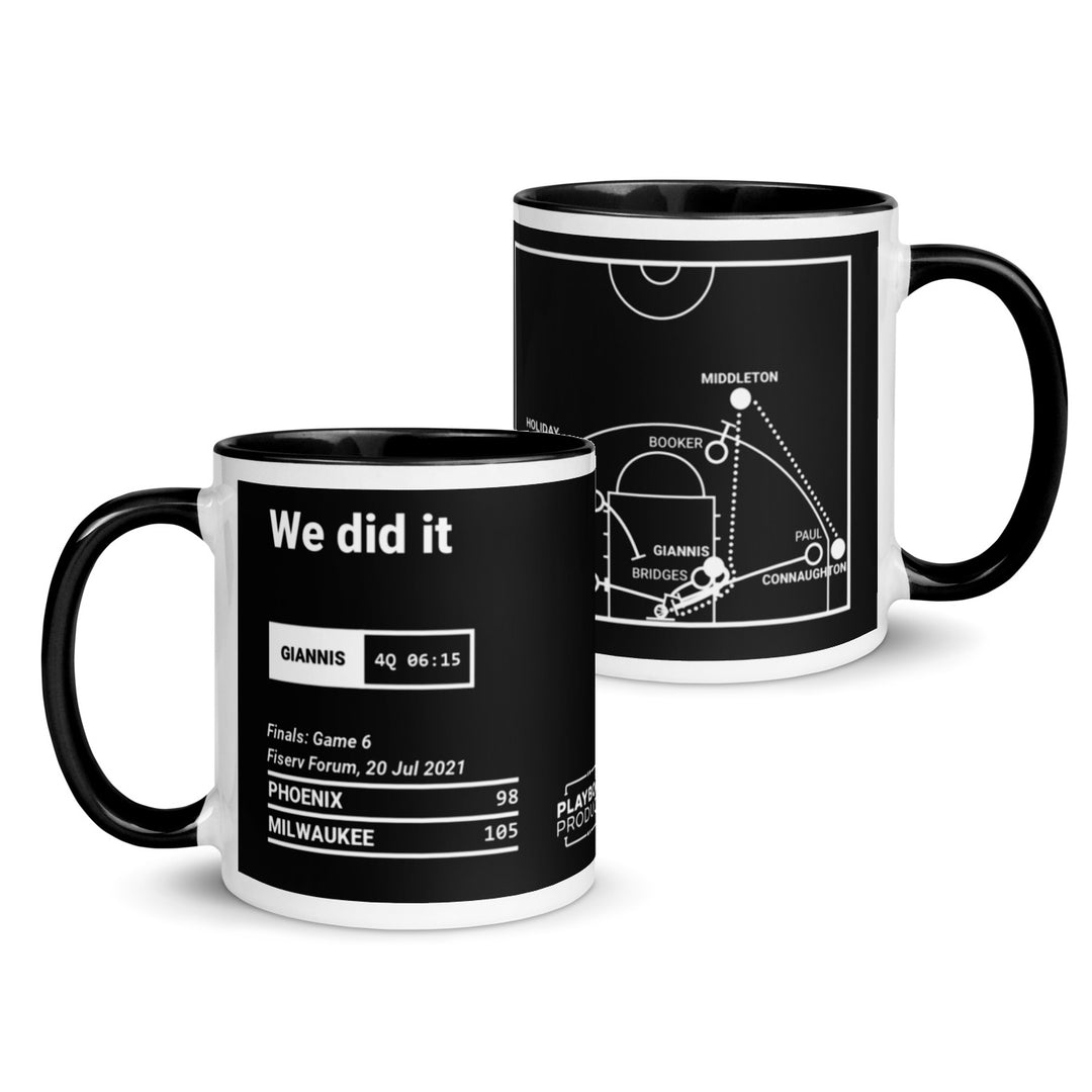 Milwaukee Bucks Greatest Plays Mug: We did it (2021)